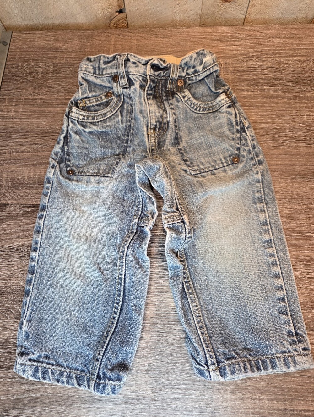 Vintage Baby GAP  Jeans Toddler Size 2 Years Denim Utility Y2KPre-Owned Vintage